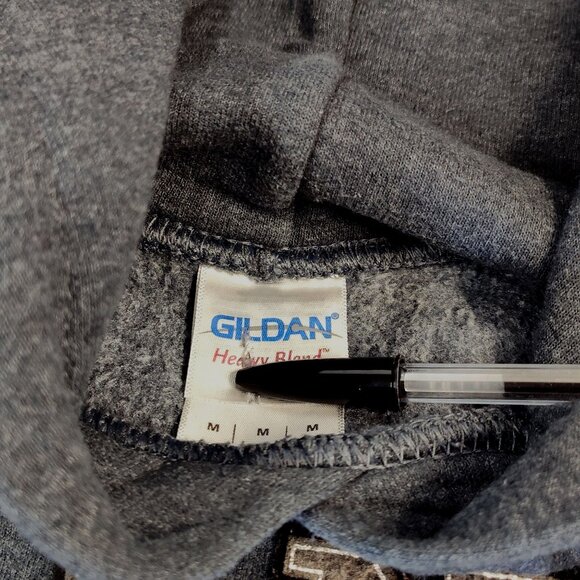 Gildan Hoodie Sweatshirt Illinois EST 1818 The Prairie State Size M Cotton Blend - Picture 5 of 6